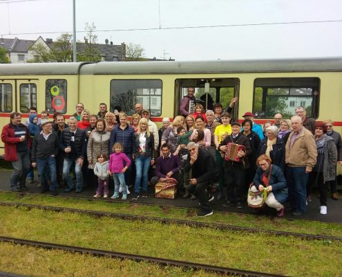 Udeleženci izleta, ki ga je priredilo društvo Slovenski zvon iz Krefelda.