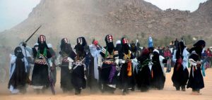 Tuareški festival v alžirski puščavi.
