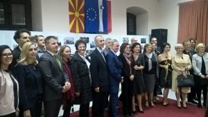 Na proslavi 10. obletnice Slovenskega društva Triglav iz Bitole . Foto: USZS