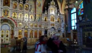 Celjski srednješolci so v moskovski katedrali naredili veliko posnetkov.